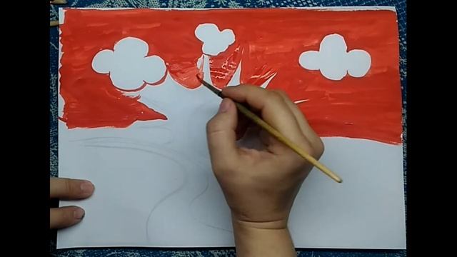 Как просто нарисовать закат. Простой рисунок смотреть онлайн