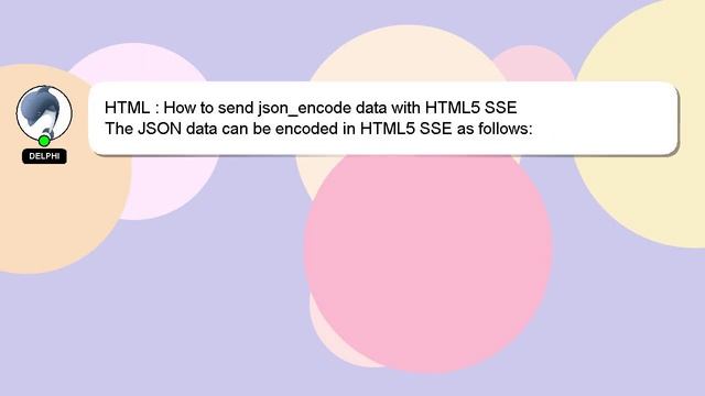 HTML : How to send json_encode data with HTML5 SSE смотреть онлайн