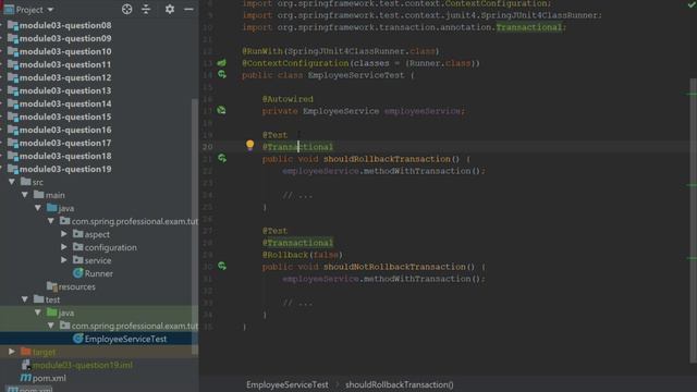 19. What is the default rollback policy in a junit test when смотреть онлайн