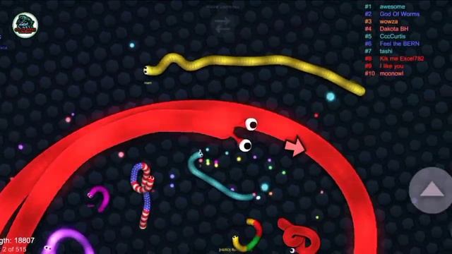 Slither.io Giant Hacker Snake Vs Tiny Snakes Epic Slitherio Gameplay #22