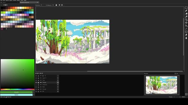 Terraria 2 : 'Cloudlands Biome' : Pixel Art Illustration смотреть онлайн