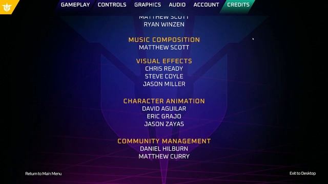 Galahad 3093 Game - Credits смотреть онлайн
