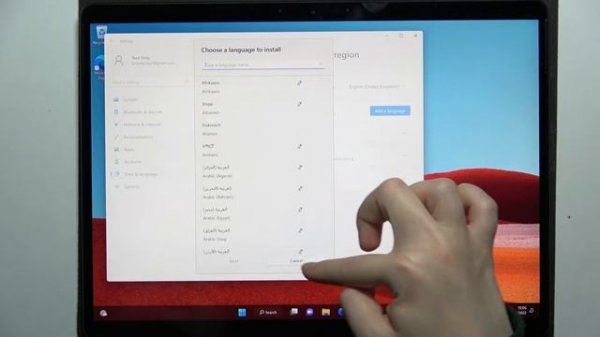 Microsoft Surface Pro X | Как поменять язык системы Microsoft Surface Pro X