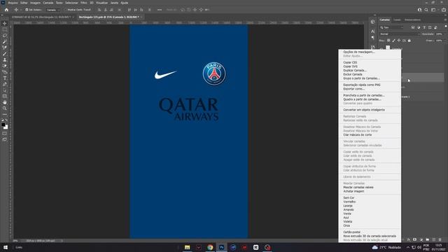 TUTORIAL - COMO FAZER CAMISA DE TIME DE FUTEBOL (JERSEY) | MOCKUP FREE смотреть онлайн