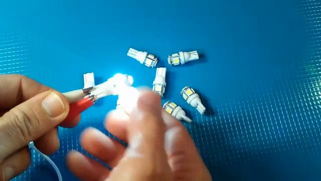 10pcs T10 5050 Wedge LED 5 SMD Light 10 ламп для фар смотреть онлайн