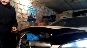 Дефлектор капота на OPEL MOKKA 1.8 F18d4 самостоятельная установка часть 2