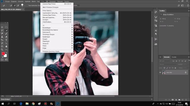 CAMERA RAW İLE MAVİ TON TEKNİĞİ PHOTOSHOP CC смотреть онлайн
