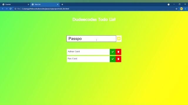 Beginner Vanilla JavaScript Project ( Todo List ) .. 2021 With Source Code . смотреть онлайн