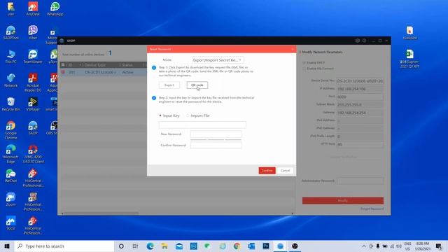 How to reset password of Hikvision IP camera by QR code using SADP tool смотреть онлайн