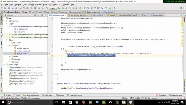 [deprecated] firebase recycler adapter tutorial all so called firebase recyclerview android смотреть онлайн