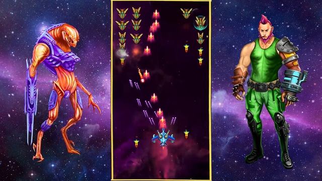 Alien Shooter [Spaceship Intro #24] Galaxy Attack: Best Arcade Shoot up Classic Game Mobile смотреть онлайн