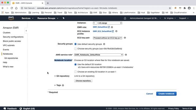 Amazon EMR Notebooks смотреть онлайн