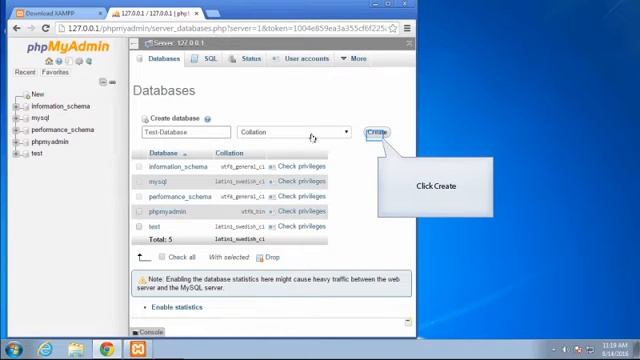 XAMPP Install with some PHPMyAdmin tasks смотреть онлайн