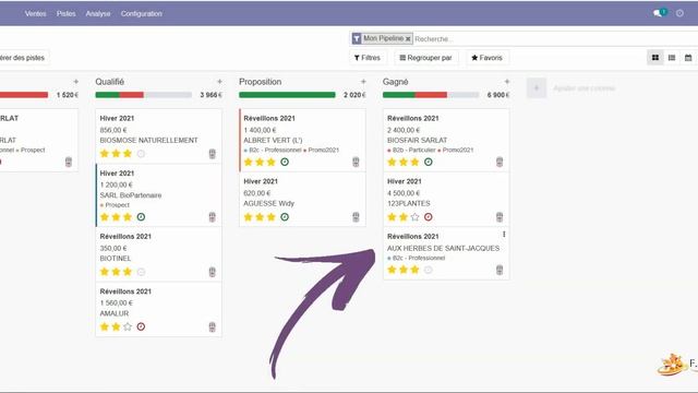 OdooV14 CRM - La gestion du pipeline смотреть онлайн