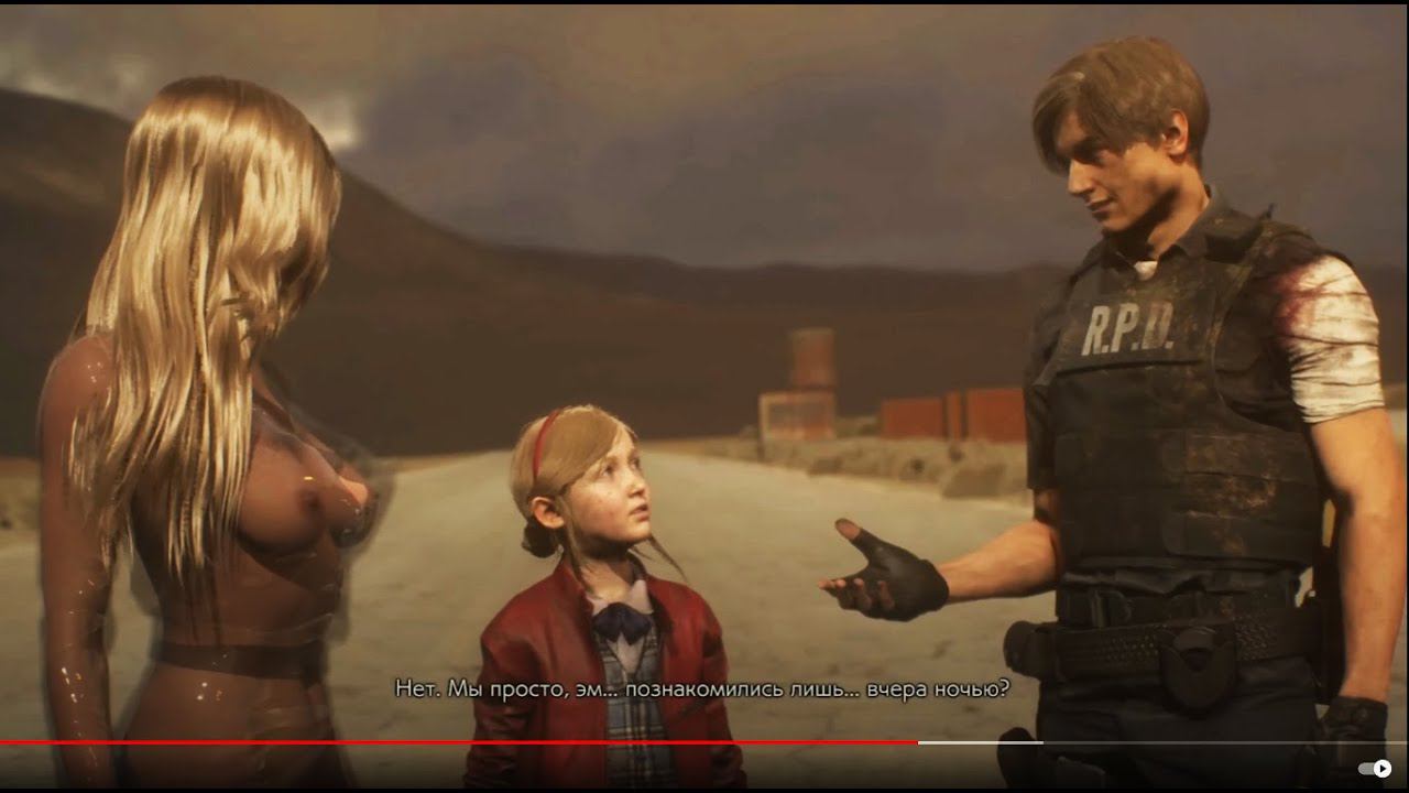 Resident Evil 2: Клэр с аппетитной формой. смотреть онлайн