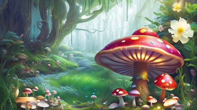 Enchanted Mushroom Forest ? Healing Nature Sounds, Forest Music | 8HRS Sleep Music, Relaxation смотреть онлайн