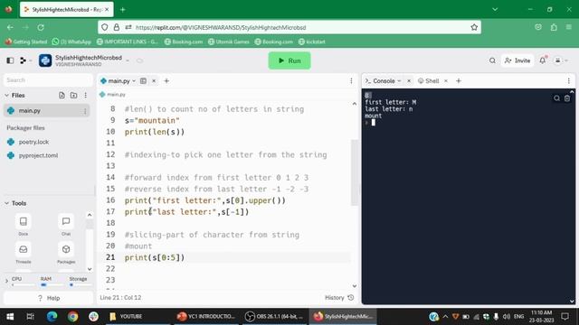 PYTHON PROGRAMMING TAMIL | STRING DATA TYPE смотреть онлайн