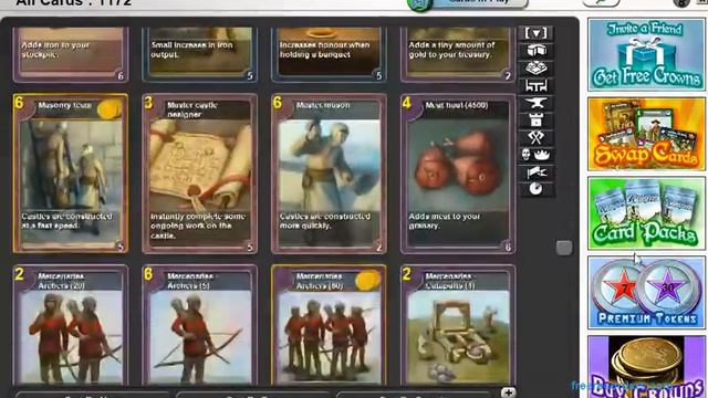 Stronghold Kingdoms - My colection of cards and card points смотреть онлайн