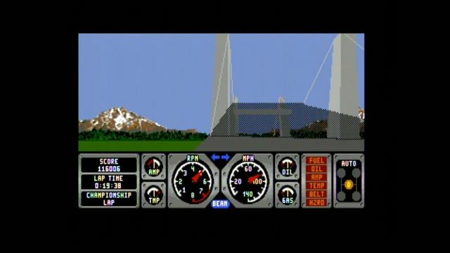 Classic Game Room - HARD DRIVIN' for Sega Genesis review смотреть онлайн