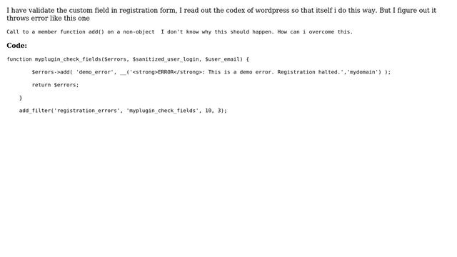 Wordpress: Registration Form Validation in wordpress смотреть онлайн