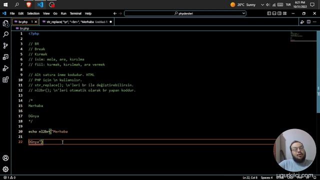 PHP BR KULLANIMI ? PHP Dersleri смотреть онлайн