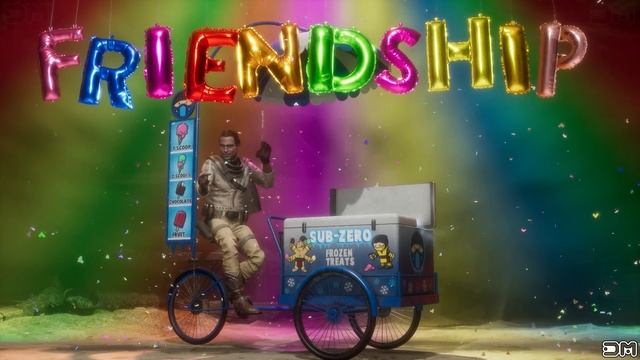 MK11 All Characters Ride Sub-Zero's Ice Cream Bike (All Characters Perform Sub-Zero's FRIENDSHIP) смотреть онлайн