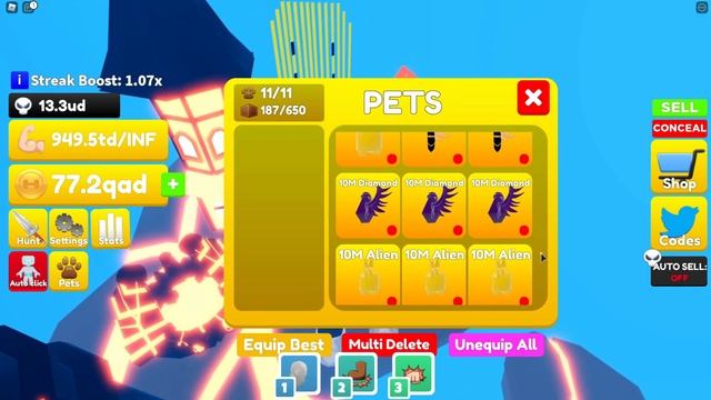 NEW LIFTING TITANS UPDATE!! NEW SKULL WEIGHTS AND A NEW EXCLUSIVE PET CODE!! смотреть онлайн