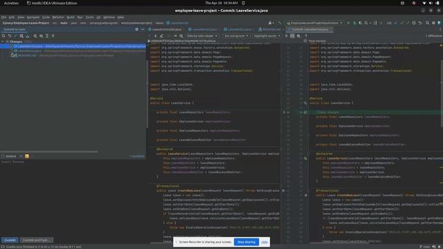 View Git Changes Feature in IntelliJ - Demo смотреть онлайн