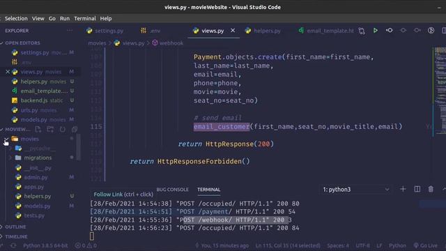 Build & Deploy A Movie Seat Booking Web App | Django, JS, Celery, Paystack, Heroku - Episode 5 смотреть онлайн