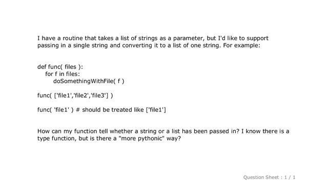 PYTHON : How can I tell if a python variable is a string or a list? смотреть онлайн
