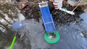 Поиск золота с мини-драгой и сокращалкой Дипсис.