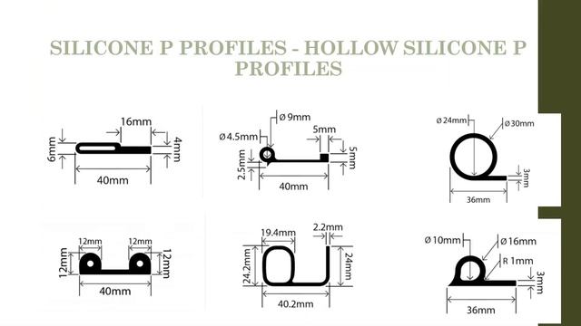 SILICON P PROFILES HOLLOW ( RTC ) INDUSTRIAL RUBBER PRODUCTS смотреть онлайн