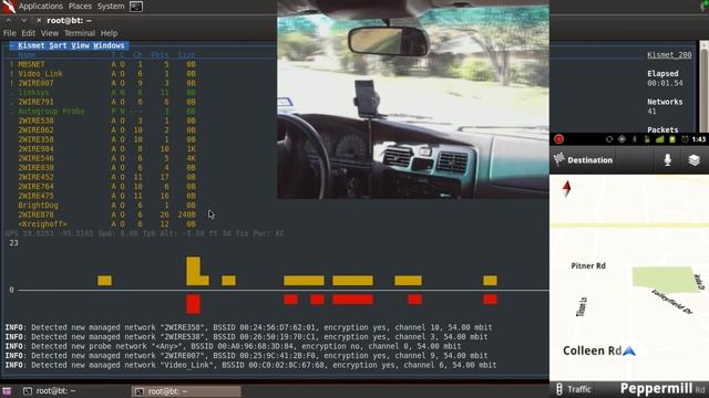 Wardrive with Backtrack 5 and Android Phone GPS using Kismet смотреть онлайн