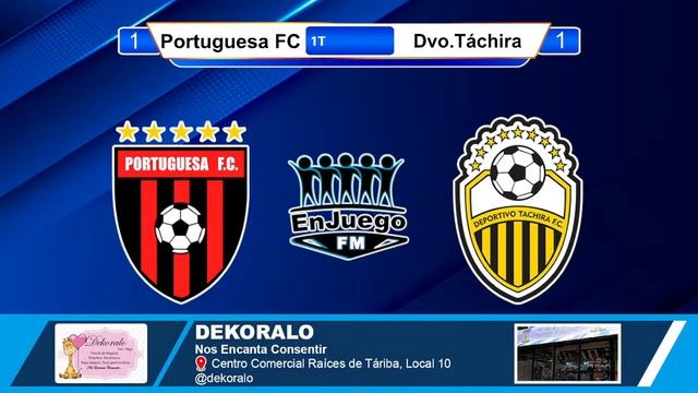 Partido EN VIVO - Portuguesa FC VS Deportivo Táchira -J5 -G4 - Fase Final De La #ligafutve