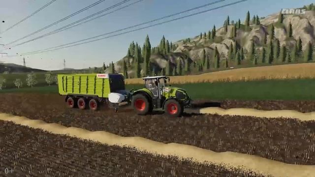 Тест драйв тракторов CLAAS в компьютерной игре Farming Simulator 19 смотреть онлайн