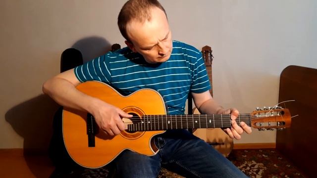 Колокольчики, бубенчики звенят. Russian seven-string guitar смотреть онлайн