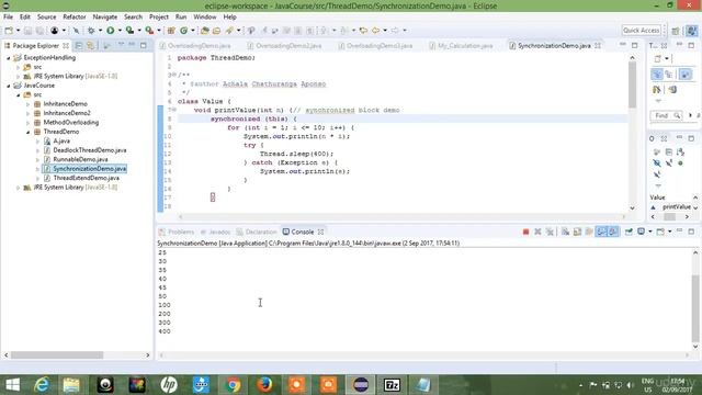 Cyber Sarfraz:- Synchronization Part 2 Synchronized Block Part 25 смотреть онлайн