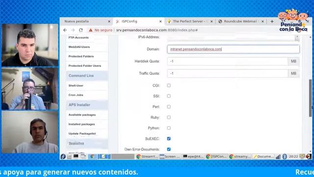 Instalación del panel de control ISPCONFIG en LINUX - CENTOS смотреть онлайн