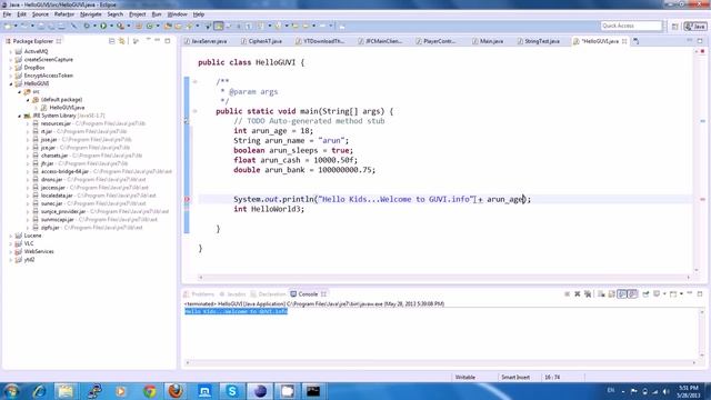 Java - Session 09- Java Data Types - Tamil Tutorials смотреть онлайн