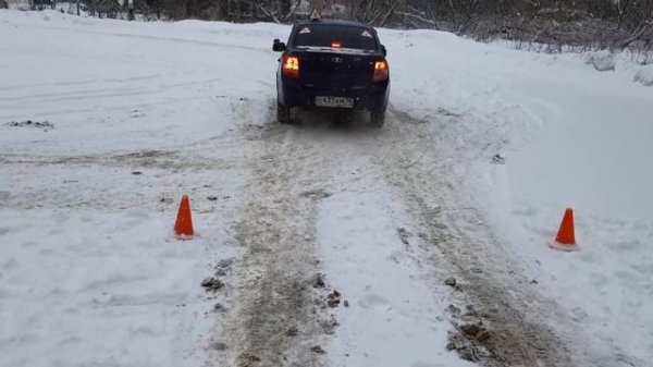 Автодром зимой.