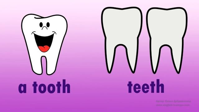 Грамматика английского языка.Множественное число в английском языке (Исключения)