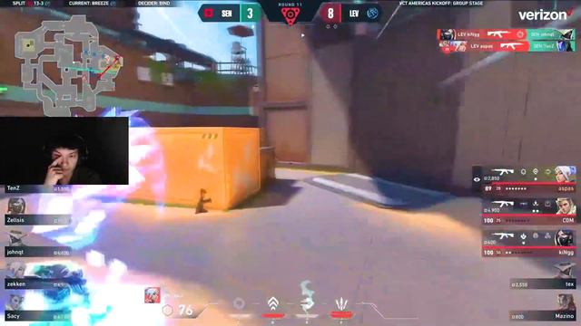 SINATRAA REACTS TO TENZ VS ASPAS (SENTINELS VS LEVIATAN) смотреть онлайн