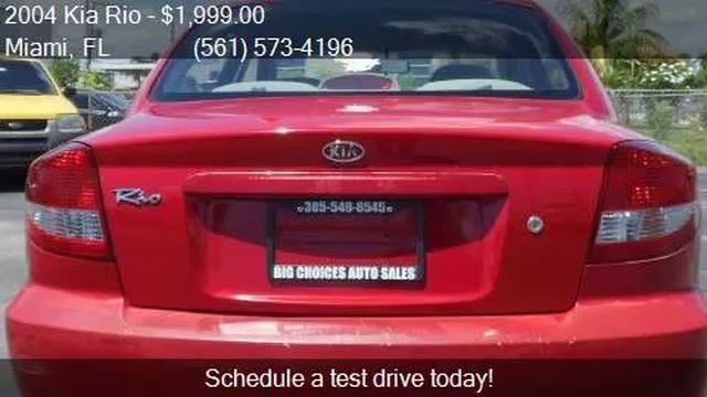 2004 Kia Rio Base 4dr Sedan 4A for sale in Miami, FL 33010 a смотреть онлайн