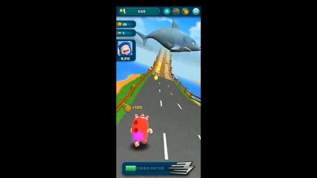 Oddbods Turbo Run Game (Pass the asteroid challenge) смотреть онлайн