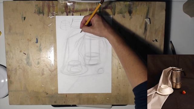 РИСУЕМ С КАТЕЙ натюрморт карандашом|Академический рисунок|*ART-MASTER* смотреть онлайн