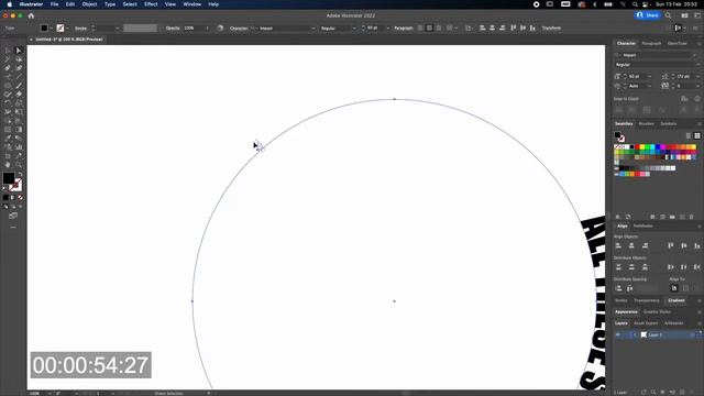 Text around a Circle in Illustrator - 2 Minute Tutorial смотреть онлайн