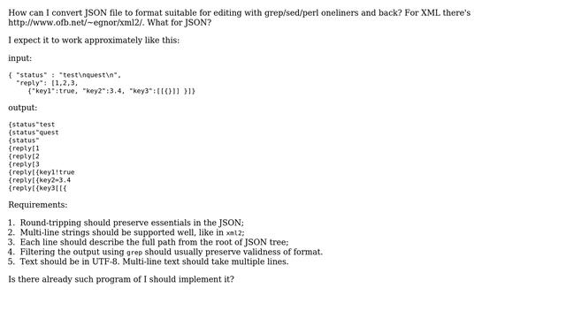 Are there json2 and 2json (like xml2)? смотреть онлайн