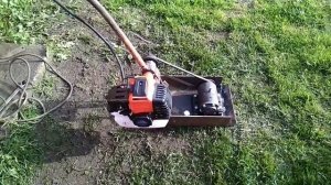 Виброплита из мотокосы своими руками.