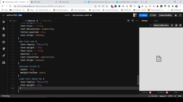 Make a responsive portfolio website using React JS | Part 4 | CSS - animations смотреть онлайн