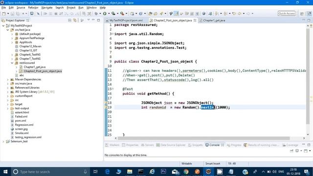 How to call Post Method using Json Object in RestAssured смотреть онлайн